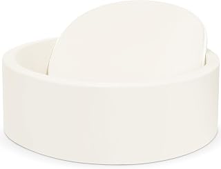SIUUHOVS Toddler Foam Ball Pit 35.4"x11.8" Memory Foam Playpen - Soft Safe Baby Ball Pool for Indoor Fun, Ideal Kids Gift (Balls Not Included) White