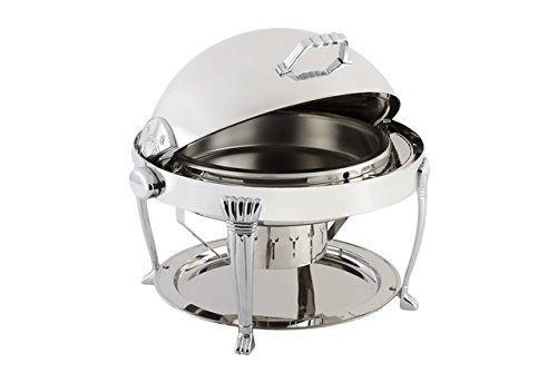 Dripless Round Chafer with Chrome Trim