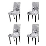 YEESSION Stretch Spandex Dining Chair Slipcovers Removable Washable Dining Room Chair Protector Cove