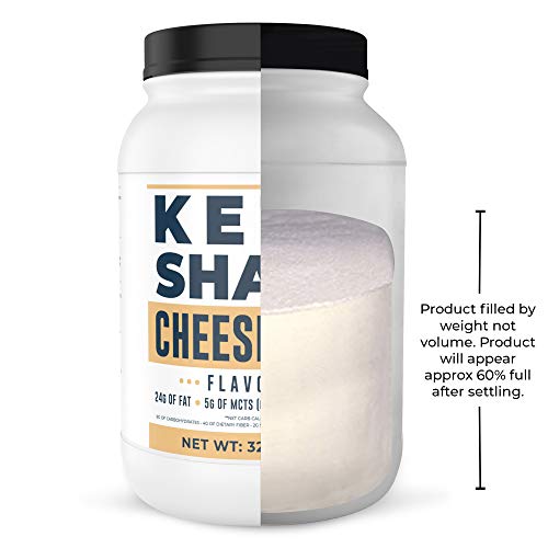 Image of Cheesecake Keto Meal Replacement Shake [2lbs] - Low Carb Protein Powder Shake Mix, High Fat with MCTs, Collagen Peptides and Real USA Cream Cheese