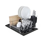 Moderno, simple y generoso. Este escurreplatos no solo puede traer un ambiente limpio y cómodo a tu cocina, sino que también hace que tu cocina se vea más hermosa