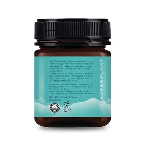 Melora Raw Manuka Honey From New Zealand | Umf 8+ | Mgo 185+ | 8.8 Oz Jar | Safe For Skin Care | Edible & Healthy Sugar Alternative | Traceable From Hive To Hand Manuka Honey #TOP2