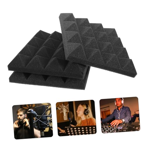 12 piezas Paneles Acústicos para Pared Autoadhesivos para Aislamiento Acústico Alta Densidad para Estudios Dormitorios y Oficinas miniatura 3