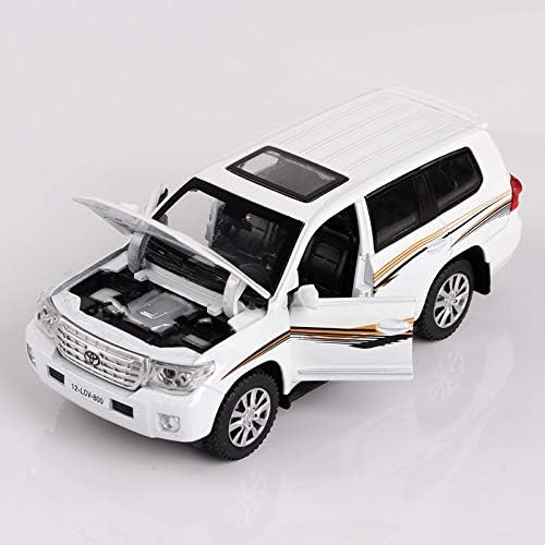 GUANGYING Land Cruiser Alloy Car Model Off-Road Suv Children'S Toy Car 1:32 Simulation Car