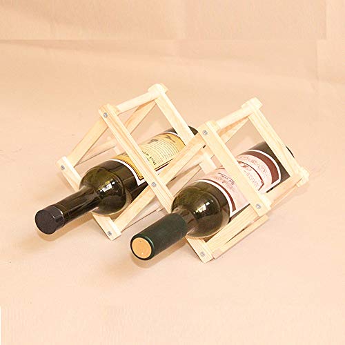 Soporte para botellas de vino Cherish Wood, 3 unidades miniatura 2