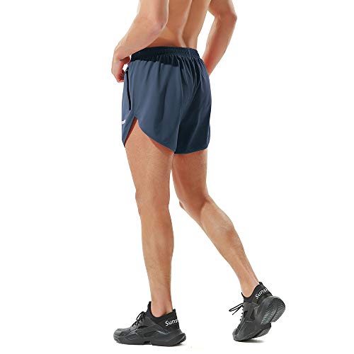 Image of Men's Running Shorts Gym Athletic Workout Shorts for Men 3 inch Sports Shorts with Zipper Pocket