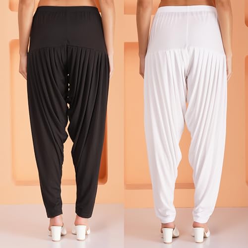 Image of Buy That Trendz Patiala Pant for Women Viscose Relaxed Fit Dhoti Patiyala Salwar Harem Style Bottom Pants
