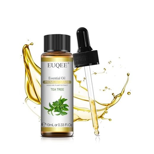 EUQEE Aceites Esenciales de Árbol de té 10ml, Puros Naturales de Grado Terapéutico, Aromaterapia para Humidificador, Difusor, Relajación