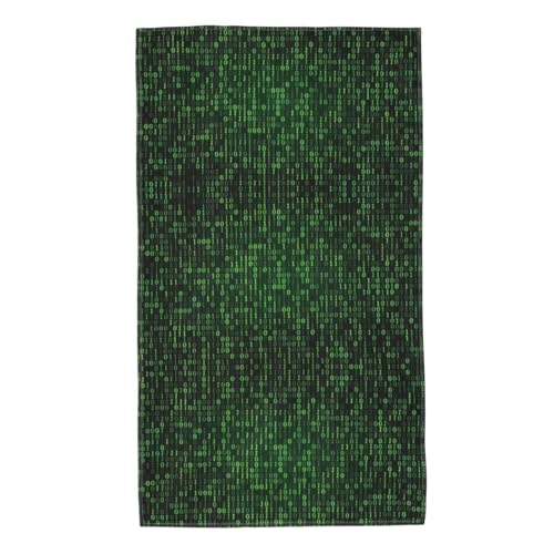 Hingor Asciugamano morbido con stampa Hacker Era, ideale per l'uso in bagno, cucina, palestra, spa e pulizia generale, asciugamani multiuso compatti e leggeri, 60 x 40 cm