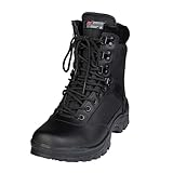 CHAUSSURES MONTANTES BOOTS SWAT CUIR NOIR 3M THINSULATE MILTEC 12827000 AIRSOFT POINTURE 4...