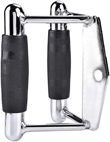 Yagosodee Chinning Bar Triangle Seated Row Close Grip Handle Home Gym Training Exercise Cable Machine Attachment Tricep Rope with Rubber Non Slip Handle Sports Cable Exercise Equipment Steel