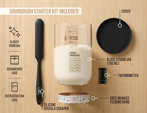 Kit de masa madre Kook para evitar fermentaciones fallidas con termómetro útil 7
