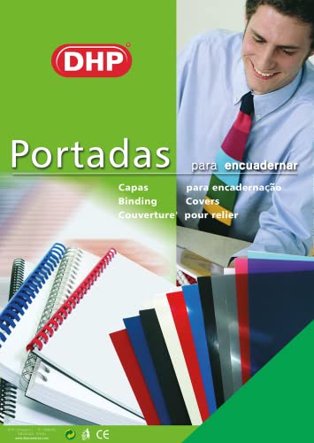 Packung mit 100 Einbandtaschen aus PVC, blickdicht, A4-Format, 0,18 mm dick, Grün