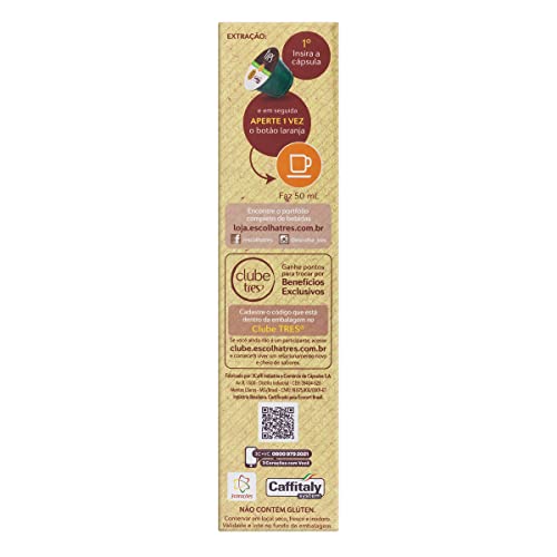 3 Corações Cápsula Café Espresso Orgânico - 10 unidades