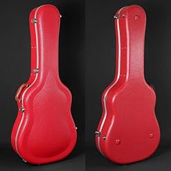 Lindo Étui rigide en ABS avec poche pour guitare acoustique/classique et électro Rouge - Les Beatles, Paul McCartney, John Lennon, RIngo Starr, George Harrison Lindo Étui rigide en ABS avec poche pour guitare acoustique/classique et électro Rouge – Image 7