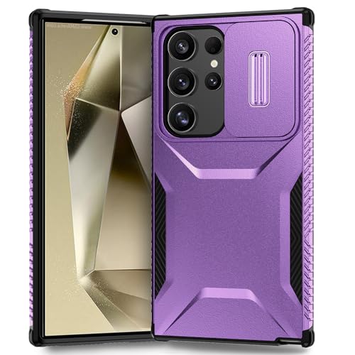 Coque pour Galaxy S24 Ultra antichoc militaire et cache objectif coulissant