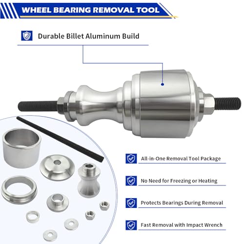 Image of Wheel Bearing Removal Tool Compatible with Can-Am Renegade Outlander 330 400 450 500 570 650 800 1000 Commander 800 1000 Defender HD10 /HD9 /HD8 /HD7 /HD5 Maverick