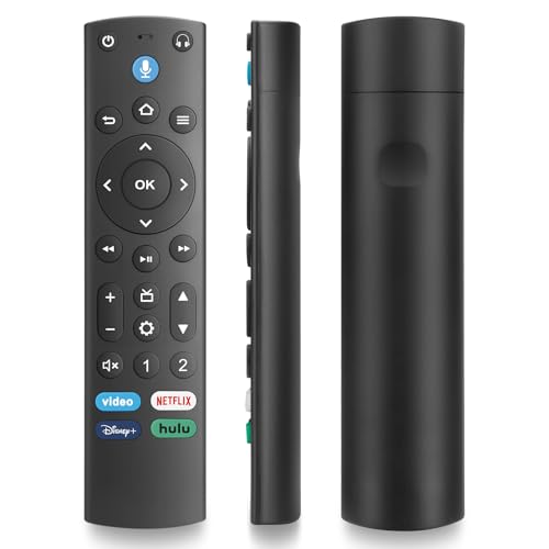 Replacement Voice Remote Control for Fire Smart TV Stick/TV Cube, Compatible with Insignia/Toshiba/Pioneer Fire TVs