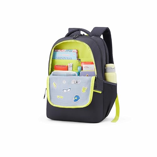 Image of American Tourister Uni-Prim | 32 Ltrs | 3 Compartments | Bottle Pocket | Ergonomic Padded Back Panel & Shoulder Straps | School Backpack for Boys & Girls | 1 Year International Warranty | Black