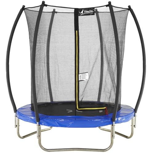 Kangui - Trampoline de Jardin Rond Ø180cm avec Filet...
