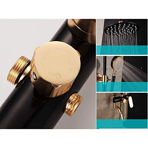Ensemble de douche en aluminium durable avec mitigeur mural - 5