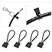 cunueae 4Pcs Shock Cord Tie Down Strap Scubas Diving Hose Clip Retainer Holder Elastics Rope Replacement Diving Accessories