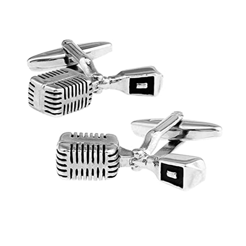 Mancuernillas de cobre Daesar para hombre plateadas miniatura 1