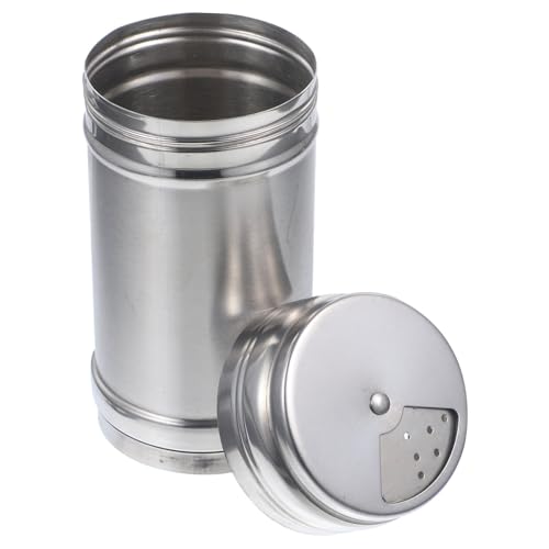 HOLIDYOYO Stainless Steel Spice Jars Labels Cooking Seasoning Bottles for Grilling Baking and Cooking Random Color