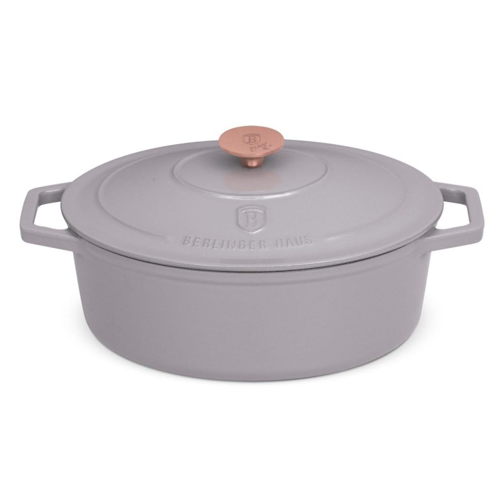 Berlinger Haus Żeliwna forma do pieczenia z pokrywką 30 cm Taupe Collection BH-6541