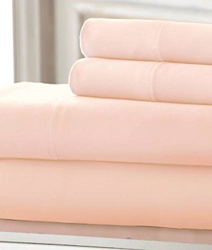 Image of Crescent Bedding Hospital Twin XL Jersey Sheet Set, Blush | 100% Cotton, Soft and Comfy