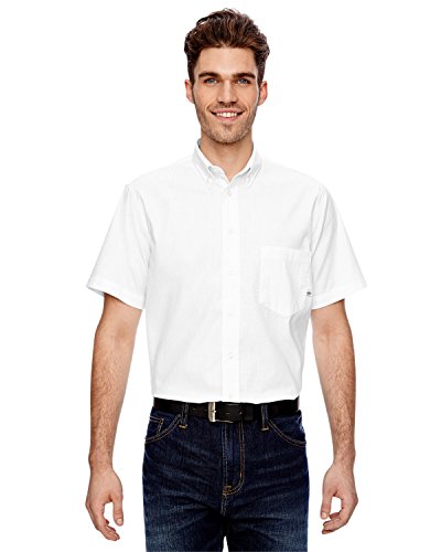 Dickies Occupational Workwear LS505WHXL LS505 Industrial Flex Comfort Short Sleeve Shirt, Fabric, XL, White