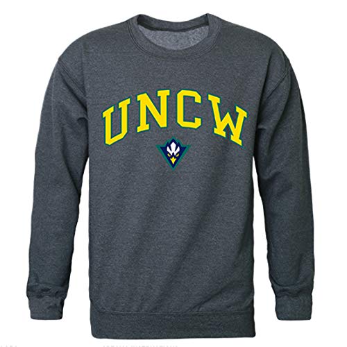 UNCW UNC Wilmington Seahawks NCAA Campus Crewneck Sweatshirt - Medium, Heather Charcoal