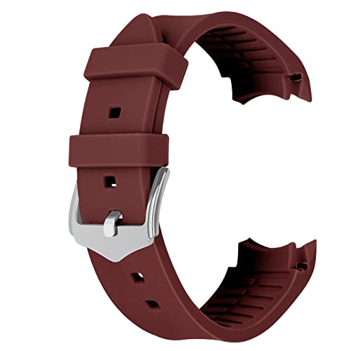 Bracelet montre 22mm silicone incurvé marron pour remplacer un bracelet usé avec style