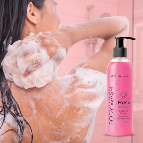 Image of Rose Body Wash - Gentle Hydrating Cleanser with Natural Rose Essence | Brightens & Softens Skin | 250ml