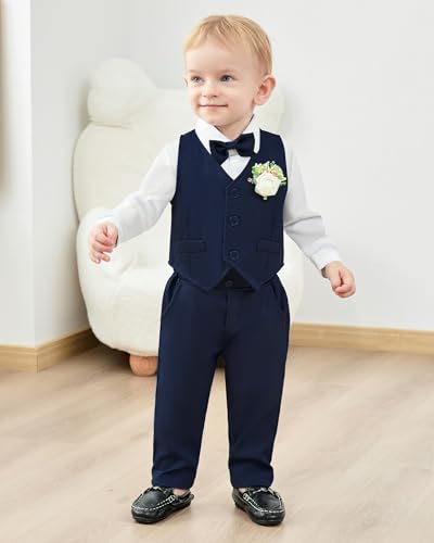 Image of SANMIO Toddler Baby Boys Clothes, Stylish Toddler Baby Boys Outfits Sweatshirt with Jeans Pants Set