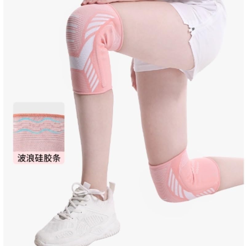 Knee Pads Support Elastic Breathable Non-slip Knitted Nylon Sports for Women