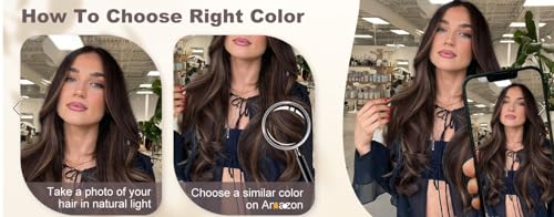 Image of Artifice 5 clip 32 INCH Super Long Wavy Curly Hair Extension for Women Natural Soft Clip on Extensions Synthetic Thick Hairs for Any Event for Girls Hair Extension Brown Mix Blonde