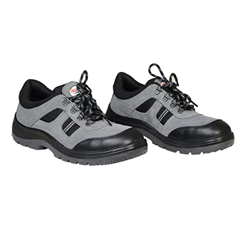Image of NEOSAFE RUNX ISI Marked Sports Safety Shoes in sued Leather and Double Density Sole with Steel Toe, Lightweight