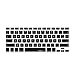 MiNGFi Français Clavier Coque de Protection/Couverture AZERTY pour MacBook Pro 13" 15" 17" et Air 13" US/ANSI Keyboard Disposition Silicone Skin - Noir
