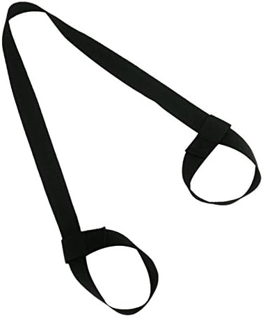 CHoppyWAVE Adjustable Yoga Mat Elastic Belt Holder Strap Shoulder Carrier Fitness Supplies - Black