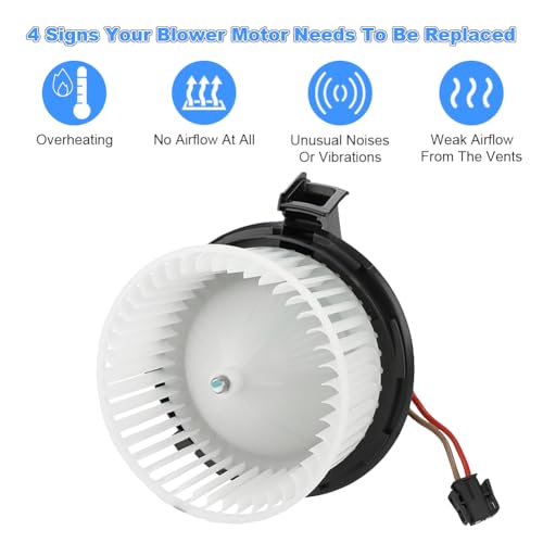 Image of JDMON AC Blower Motor with Fan Replacement for Mercedes-Benz C300, C350, E350, E550, C63 Front Compatible with PM4030, 700248, MB3126112, 2048200208