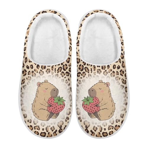 Xoenoiee Slippers for Women Men Comfy Fuzzy Lining House Slippers Platform Sole Slip On Home Slipper Non Slip House Shoes2