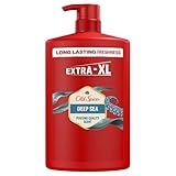 Old Spice Deep Sea 3-in-1 Duschgel für Haar, Gesicht und Körper 1000 ml, langanhaltende Frische, Duft von Parfumqualität, Tiefenreinigung