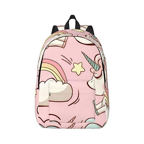 Sac à dos ordinateur portable OUSIKA noir S avec motif licorne