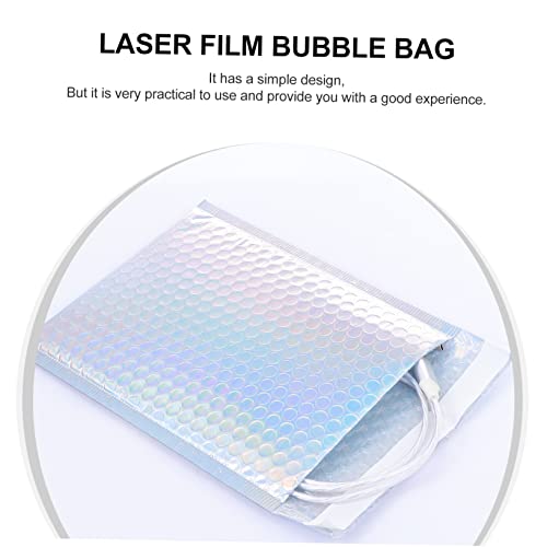 TEHAUX Envelopes De Armazenamento Holográfico 25 Peças À Prova De Choque Polegadas Sacos De Bolhas A