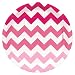 Chevron Pink Dinner Plates (8)