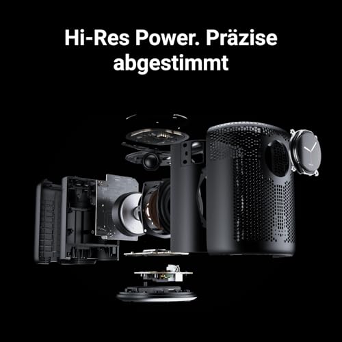 WiiM Sound Smart Speaker mit 1,8″ Touch-Display, Hi-Res 24 Bit/192 kHz, AI RoomFit™ Raumkorrektur, 100W Spitzenleistung, Wi-Fi 6E / Bluetooth 5.3, Multiroom & Stereo-Kopplung, Fernbedienung (Schwarz) – Bild 4