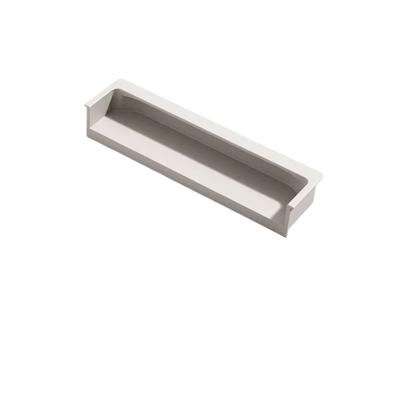 EKalgretrA Recessed Sliding Handles Light Luxury Same Color Dark Button Handle Skin Texture Slotted Embedded Cabinet Door Drawer(Cashmere Grey 120mm)