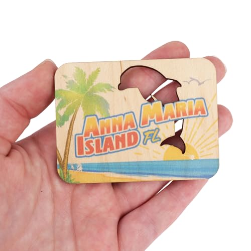 Imán Mad Mags Anna Maria Island Florida 3x2.25 pulg miniatura 4