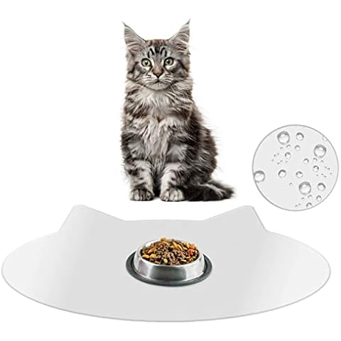 DecoHomeTextil Heimtextilmanufaktur Transparente Napfunterlage Futtermatte für Katze oder Hund Folie 2mm Katze ca. 60x 48 cm Bodenschutz Unterlage Einlage Made in Germany Cover